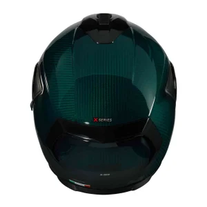 Nolan X-903 Ultra Carbon Liquido N-Com Helmet Green, Motoee.com