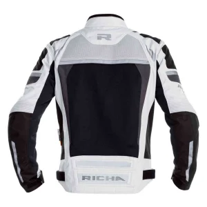 Richa Airstorm Waterproof Textile Jacket Light Grey/Black/Neon Yellow, Motoee.com