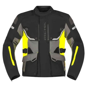 Richa Infinity 3 Pro Waterproof Textile Jacket Black/Grey/Fluo, Motoee.com