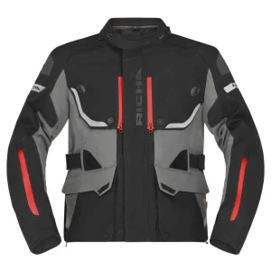 Richa Infinity 3 Pro Waterproof Textile Jacket Black/Grey/Red, Motoee.com