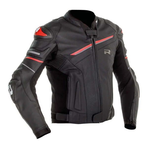 Richa Mugello 2 Perforated Leather Jacket Black/Red