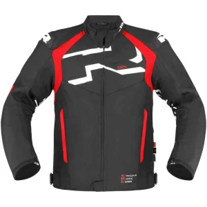 Richa Stradale Tex Waterproof Textile Jacket Black/Red/White, Motoee.com