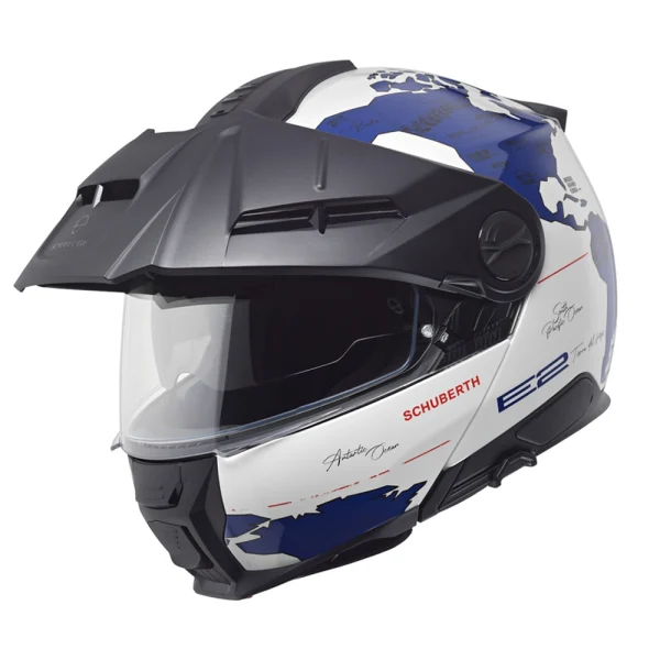 Schuberth E2 Atlas kiiver valge/sinine