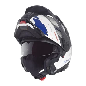 Schuberth E2 Atlas Helmet White/Blue, Motoee.com