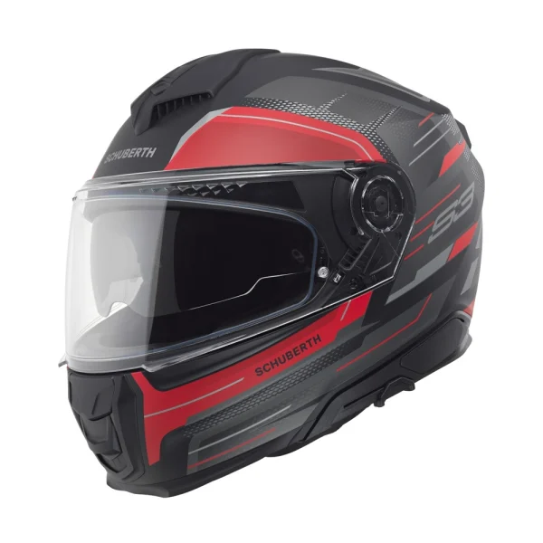 Schuberth S3 Apex Helmet Matte Anthracite/Black/Red