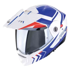 Scorpion ADX-2 Lewis Helmet White/Blue/Red