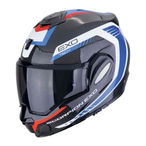 Scorpion EXO-Tech Evo Carbon Cosy Helmet Black/Red/Blue