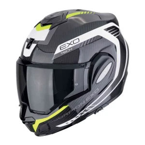 Scorpion EXO-Tech Evo Carbon Cosy Helmet Black/Yellow/White