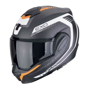 Scorpion EXO-Tech Evo Carbon Cosy Helmet Matte Black/Orange