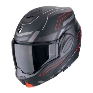 Scorpion EXO-Tech Evo Conquer Helmet Matte Black/Red