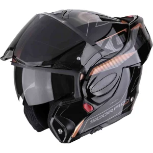 Scorpion EXO-Tech Evo Traveller Helmet Black/Bronze, Motoee.com