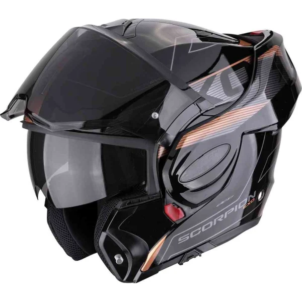 Scorpion EXO-Tech Evo Traveller Helmet Black/Bronze