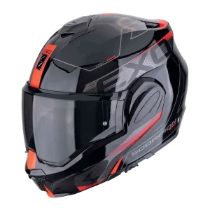 Scorpion EXO-Tech Evo Traveller Helmet Black/Red