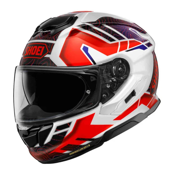 Shoei GT-Air 3 Hike Helmet White/Red/Blue