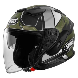 Shoei J-Cruise 3 Whizzy Helmet Black/White/Olive