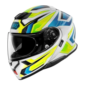 Shoei Neotec 3 Anthem Helmet White/Blue/Neon