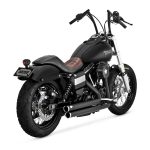 Vance & Hines 2-1/2" Big Shots Staggered Matte Black 06-17 Dyna