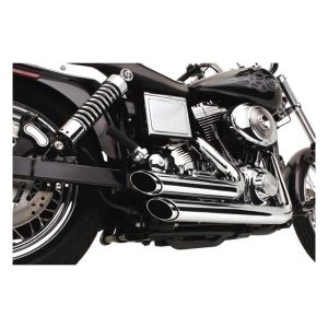 Vance & Hines 2-1/2" ShortShots Staggered Exhaust Chrome 91-05 Dyna, Motoee.com