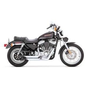 Vance & Hines 2-1/2" ShortShots Staggered Exhaust Chrome 99-03 XL Sportster, Motoee.com