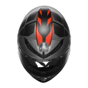 AGV K6 S Karve Helmet Matte Black/Grey/Red, Motoee.com