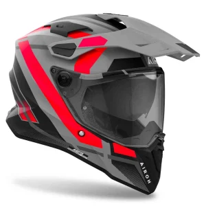 Airoh Commander 2 Mavick MX Helmet Black/Grey/Red, Motoee.com