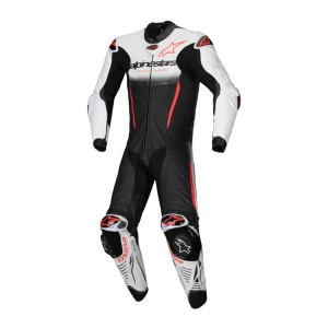 Alpinestars GP-R7 1-Piece Leather Suit White/Black/Red