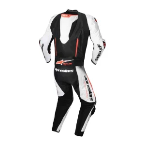 Alpinestars GP-R7 1-Piece Leather Suit White/Black/Red, Motoee.com