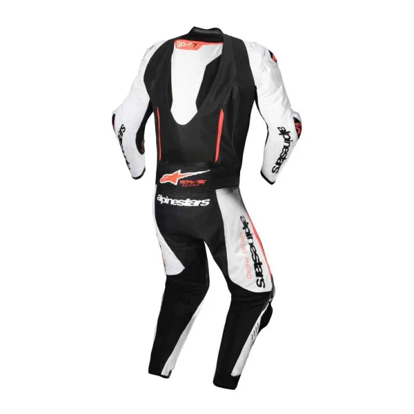 Alpinestars GP-R7 1-Piece Leather Suit White/Black/Red