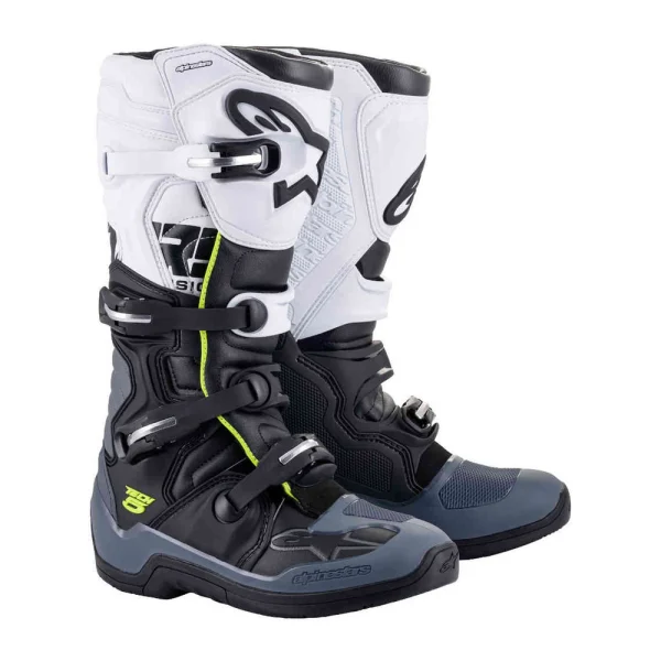 Alpinestars Tech 5 MX Boots Black/Grey/White