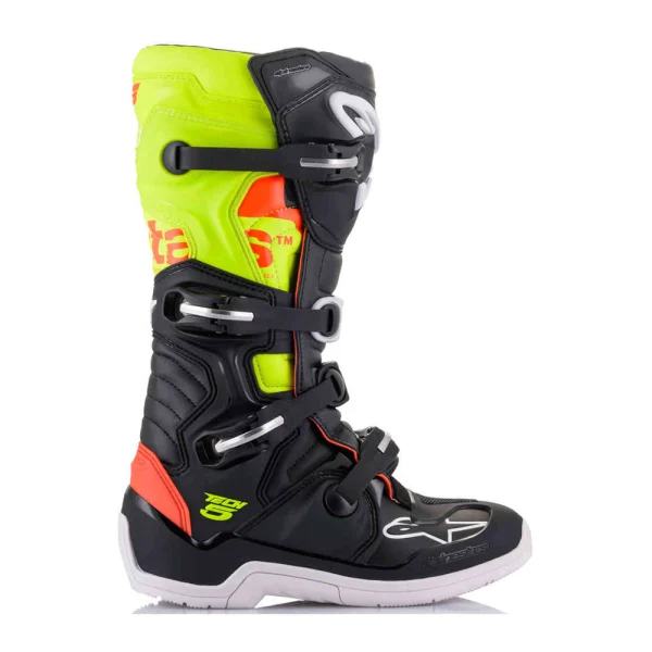 Alpinestars Tech 5 MX Boots Black/Red/Yellow