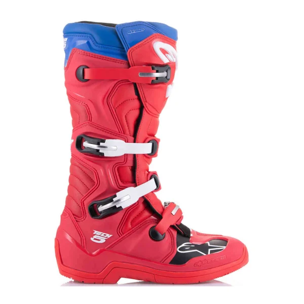 Alpinestars Tech 5 MX Boots Blue/White/Red