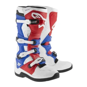 Alpinestars Tech 5 MX Boots White/Red/Blue