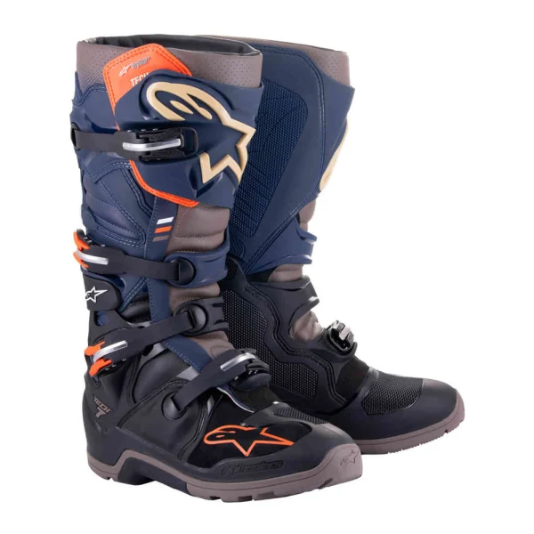 Alpinestars Tech 7 Enduro Drystar MX Boots Blue/Black/Grey