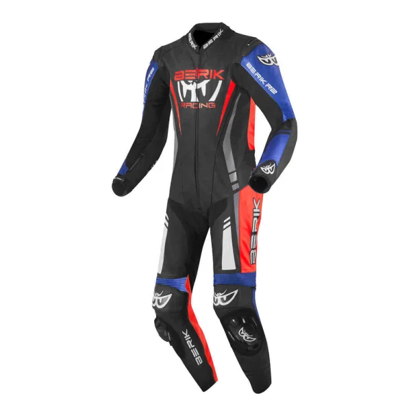 Berik Absolute GP 1-Piece Leather Suit Black/Red/Blue