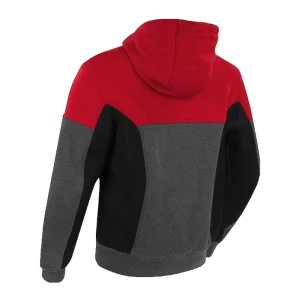 Bering Hoodiz Vented Jacket Black/Anthracite/Red, Motoee.com