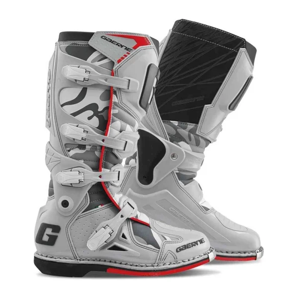 Gaerne Fastback Endurance MX Boots Light Grey/Dark Grey