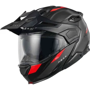 Nexx X.Lifecountry Terra Carbon Helmet Matte Grey/Red