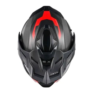 Nexx X.Lifecountry Terra Carbon Helmet Matte Grey/Red, Motoee.com