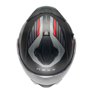 Nexx X.Lifetour Globe Helmet Matte Black/Red, Motoee.com