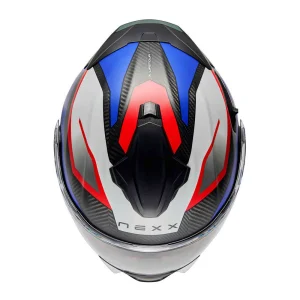 Nexx X.Lifetour Pro Mile Carbon Helmet Matte Blue/Red, Motoee.com