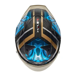 Nexx X.R3R Swirl Carbon Helmet Blue, Motoee.com