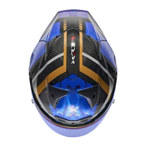 Nexx X.R3R Swirl Carbon Helmet Dark Blue, Motoee.com