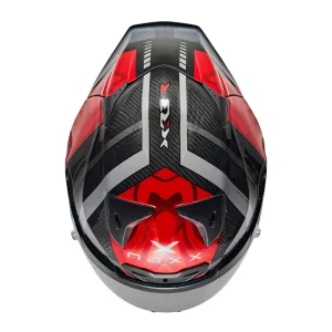 Nexx X.R3R Swirl Carbon Helmet Red, Motoee.com