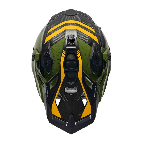 Nexx X.WED 3 Furka Carbon Helmet Green/Yellow