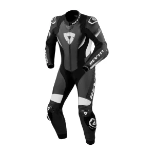 Revit Control 1-Piece Leather Suit Black/White