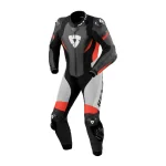 Revit Control 1-Piece Leather Suit Black/White/Red