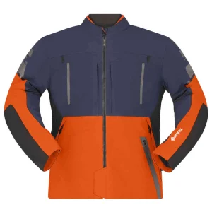 Richa Orion GTX Waterproof Jacket Dark Blue/Orange, Motoee.com