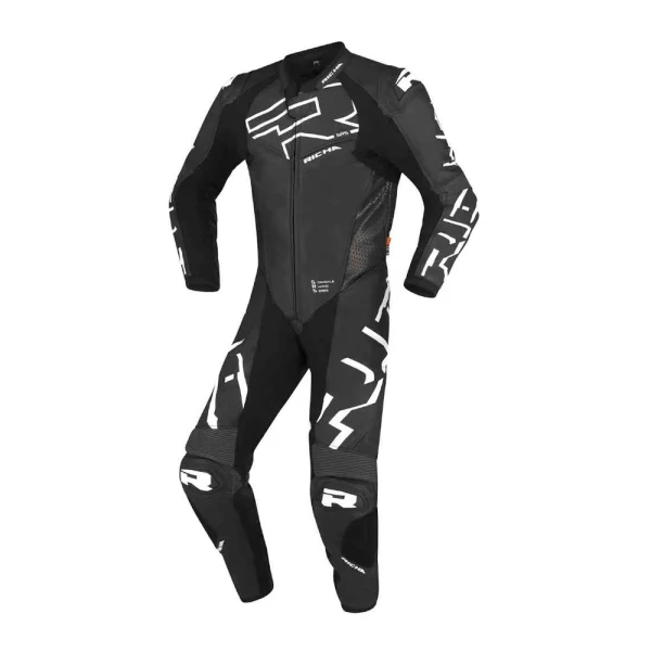 Richa Stradale GP One Piece Leather Suit Black/White