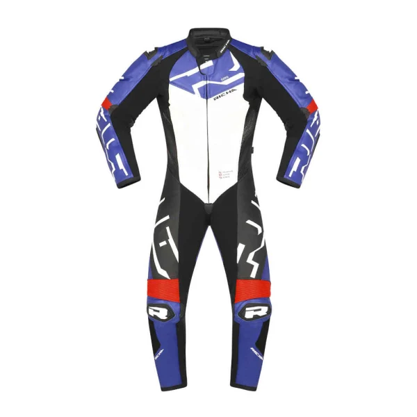 Richa Stradale GP One Piece Leather Suit Blue/Red/Black/White