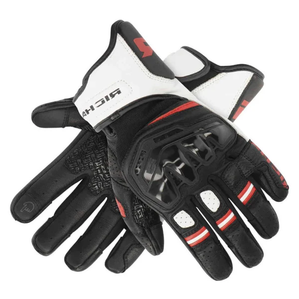 Richa Stradale Stealth Perforated Gloves Black/White/Red